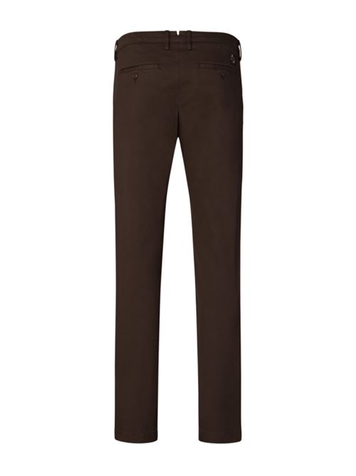 Pantalone da uomo chino in twill stretch di lyocell e cotone colore marrone scuro JACOB COHEN | P0001001S4216TRF44